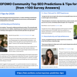 The SEOFOMO Community 2025 Top SEO Predictions and Tips
